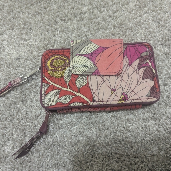Vera Bradley Handbags - Vera Bradley Red and Pink Floral Wristlet